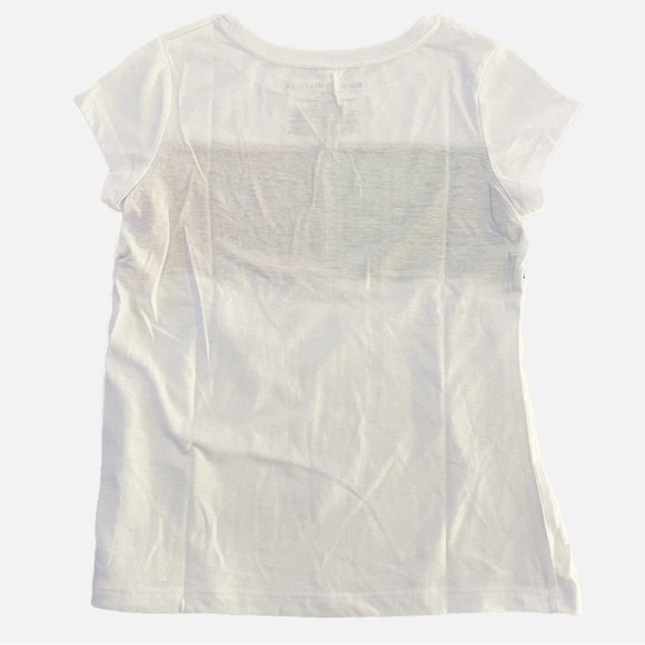 TOMMY HILFIGER Girl’s Short-Sleeve Pieced Flag Round Neck Tee - Medium (8/10) - Picture 4 of 9